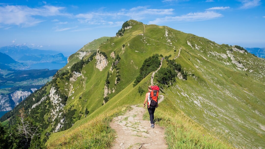 celebrity hiking in mountains